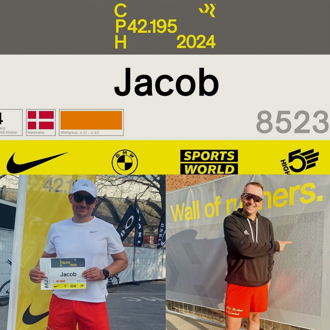 jacob.kloster Søndag løber jeg mit 5. #copenhagenmarathon og det i mit år 5.0 så det hænger jo meget godt sammen 😉 Jeg har brugt de 2 første måneder af året på at blive skadesfri det har været en hår