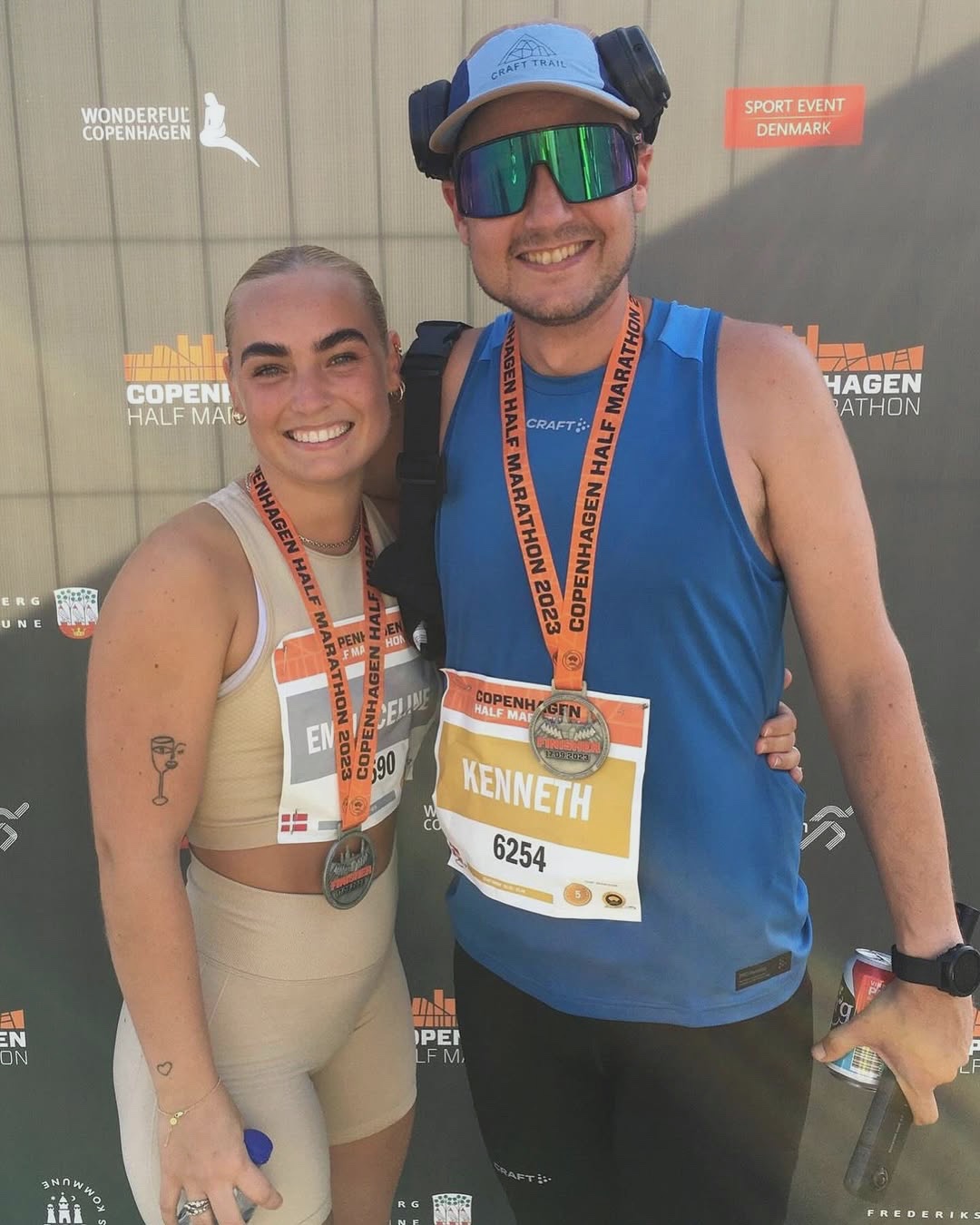 evers.runs CPH Half 2023 🥳 Swipe for finishline moment together with my sister 💪 What a day! Today I ran with my sister, who had never ran a Halfmarathon before 😅 The longest distance she’d ran bef